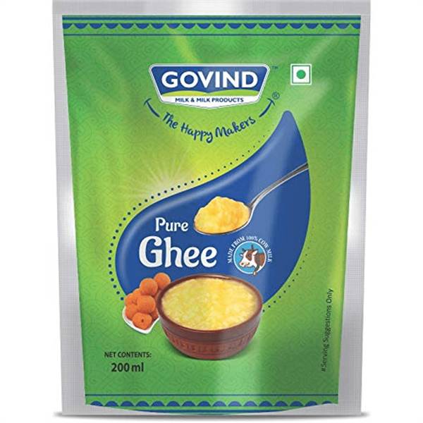Govind Ghee 200 ml Standy Pouch (Pack of 5)